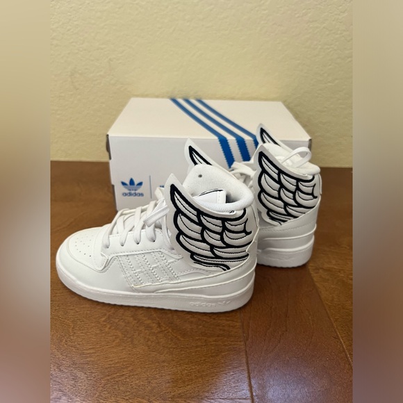 Adidas toddler 10k JEREMY SCOTT high tops WHITE - Picture 3 of 9